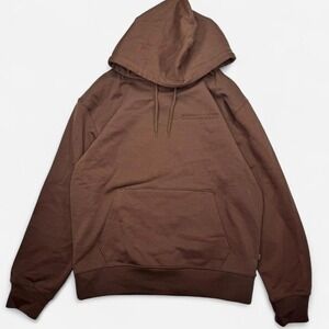 Saturdays New York City Hoodie Mens Medium Brown Pullover Sweatshirt Logo Fleece